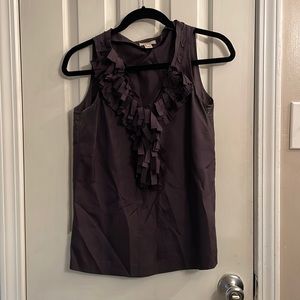Charcoal Silk JCrew tank